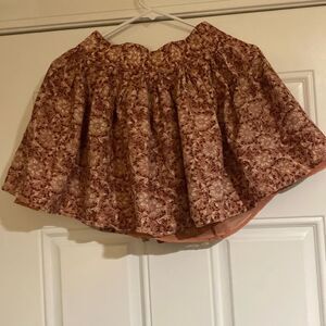 American Eagle Floral Elastic Waist Lined Skirt S